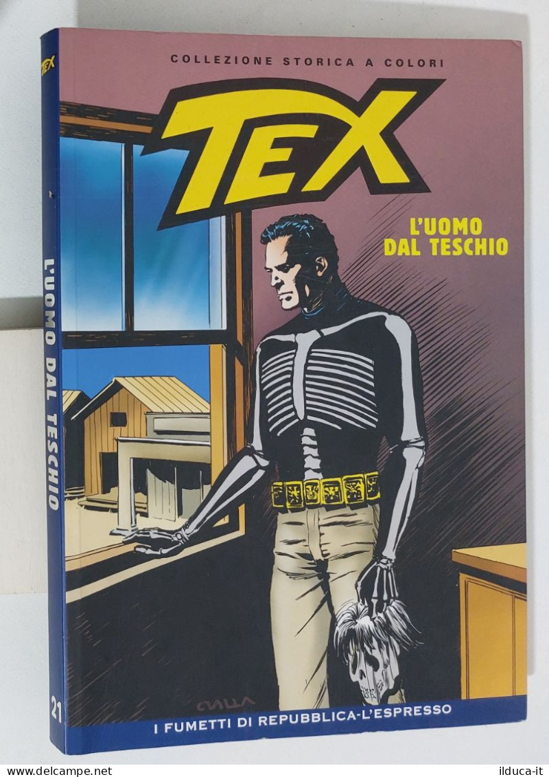 62357 TEX Collezione Storica Repubblica N. 21 - L'uomo Dal Teschio - Tex