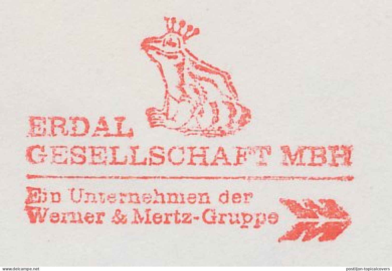 Meter Cut Germany 1972 Frog - Altri & Non Classificati