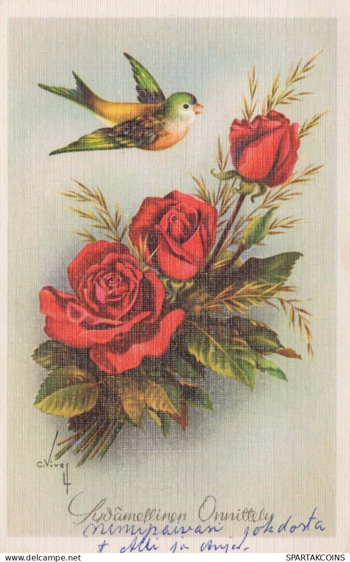 FLOWERS Vintage Postcard CPSMPF #PKG111.GB - Blumen