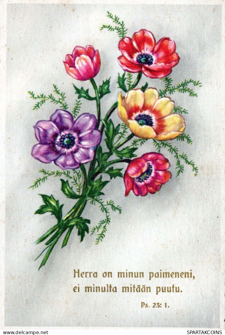 FLOWERS Vintage Postcard CPA #PKE689.GB - Blumen