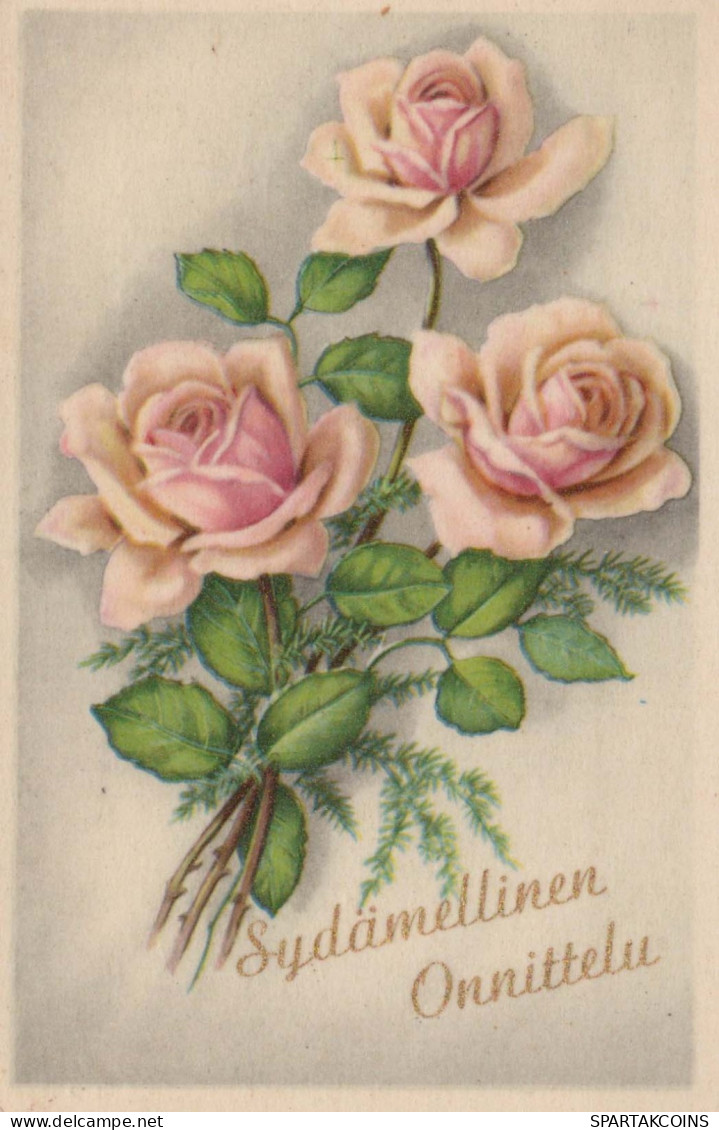 FLOWERS Vintage Postcard CPA #PKE507.GB - Bloemen