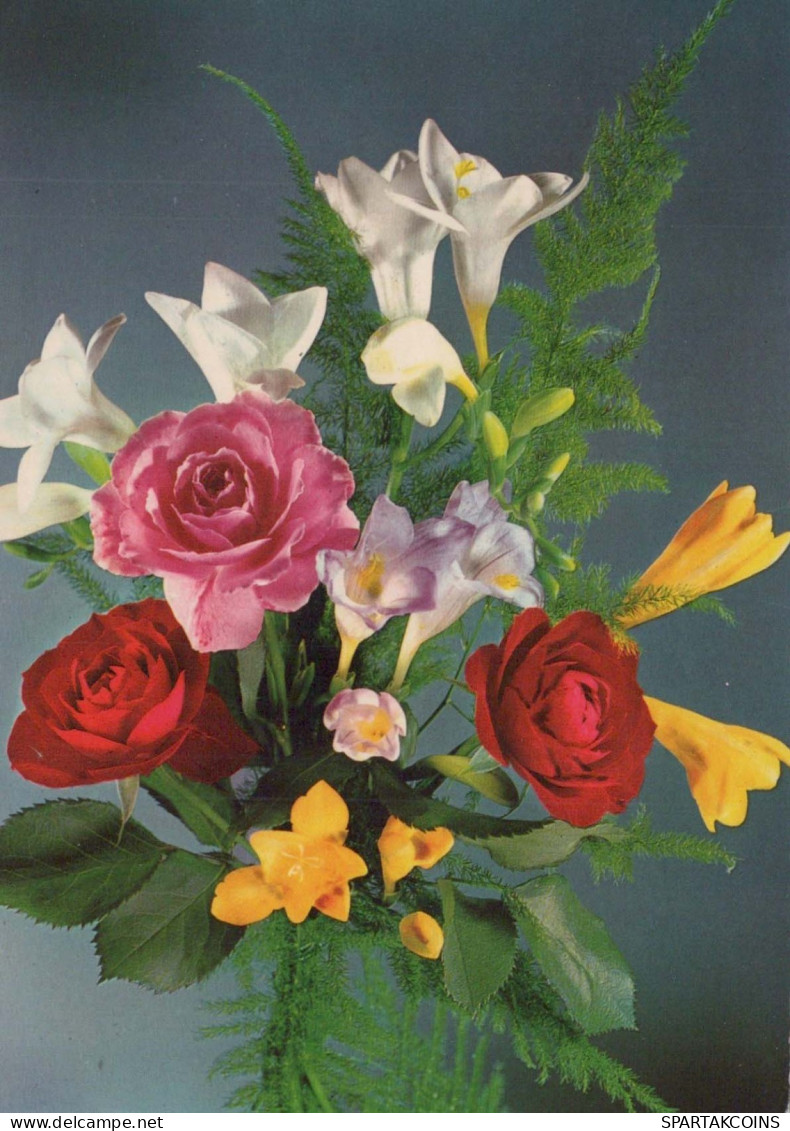 FLOWERS Vintage Postcard CPSM #PBZ633.GB - Blumen