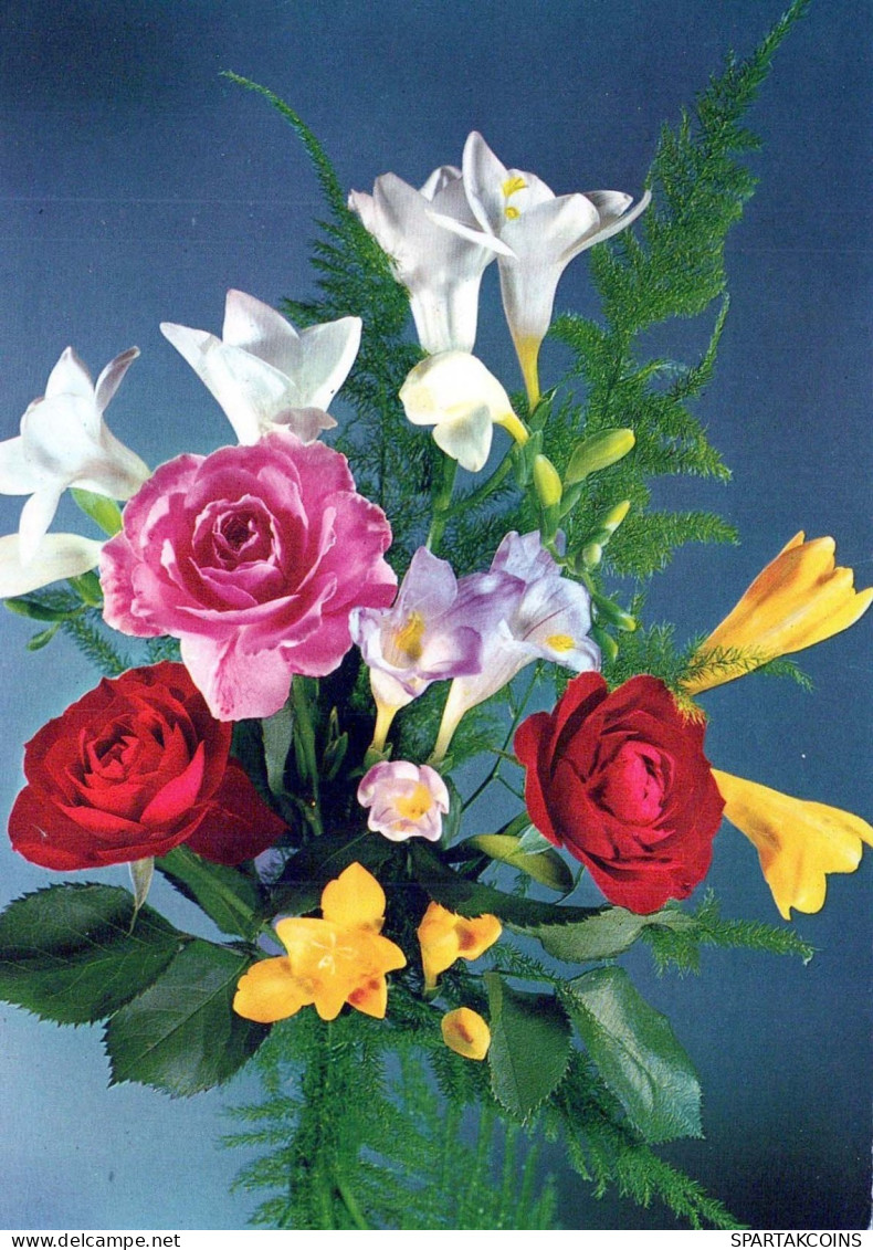 FLOWERS Vintage Postcard CPSM #PBZ633.GB - Bloemen