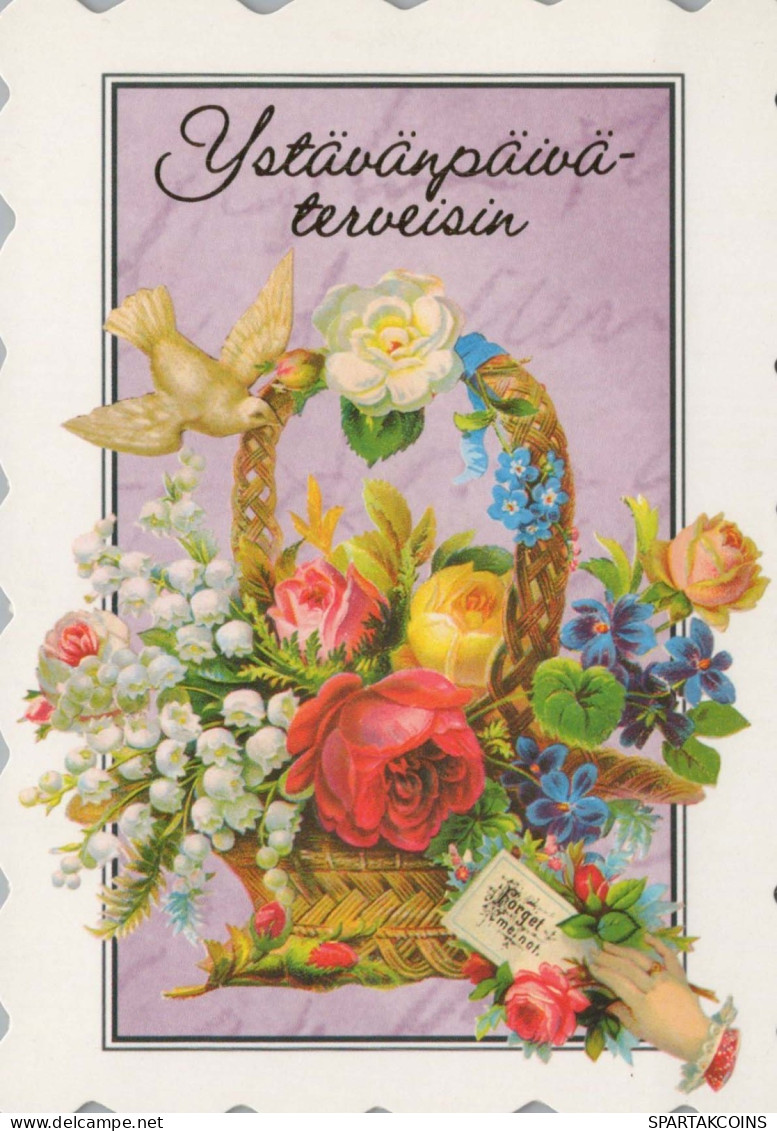 FLOWERS Vintage Postcard CPSM #PBZ153.GB - Bloemen