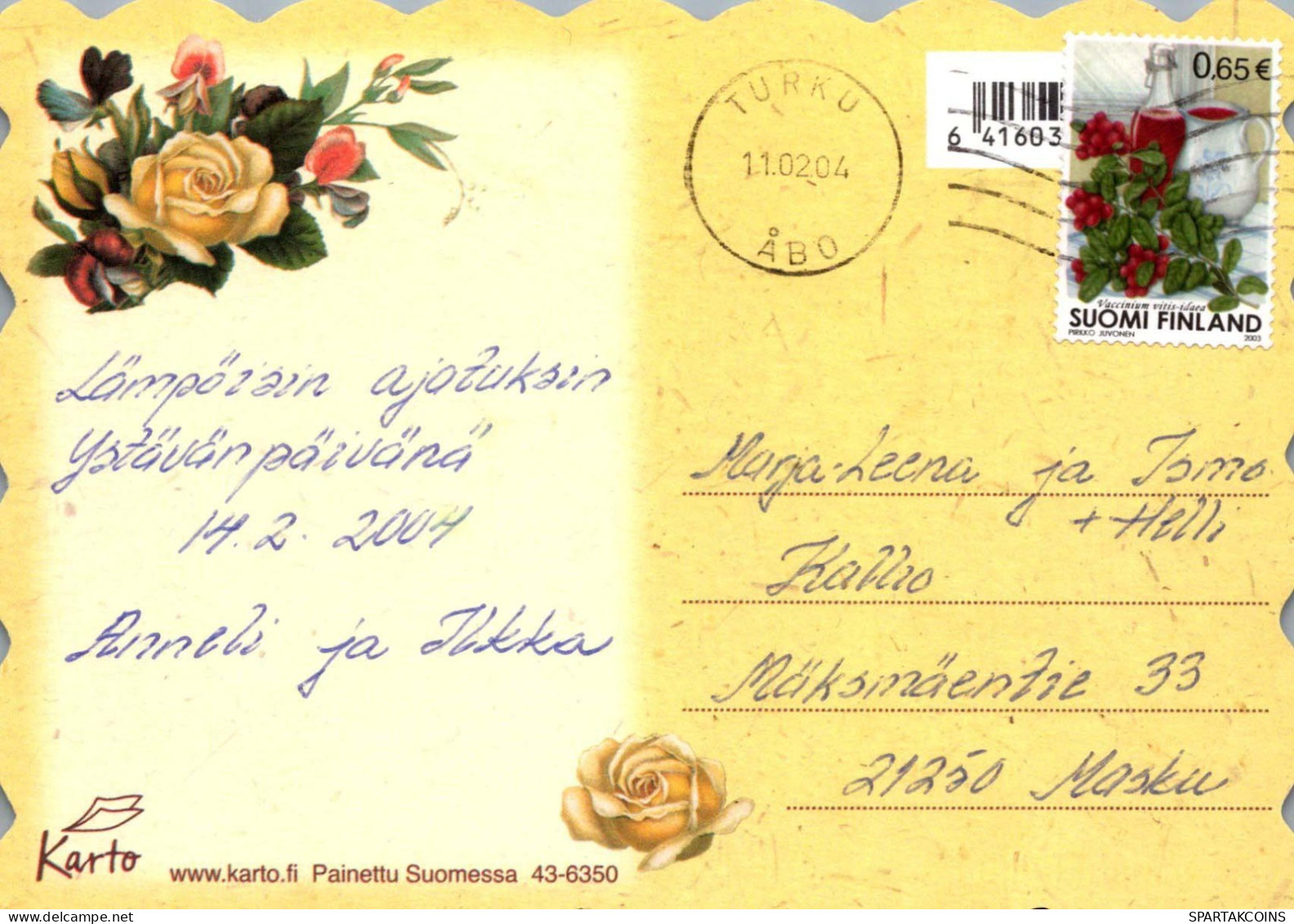 FLOWERS Vintage Postcard CPSM #PBZ153.GB - Bloemen