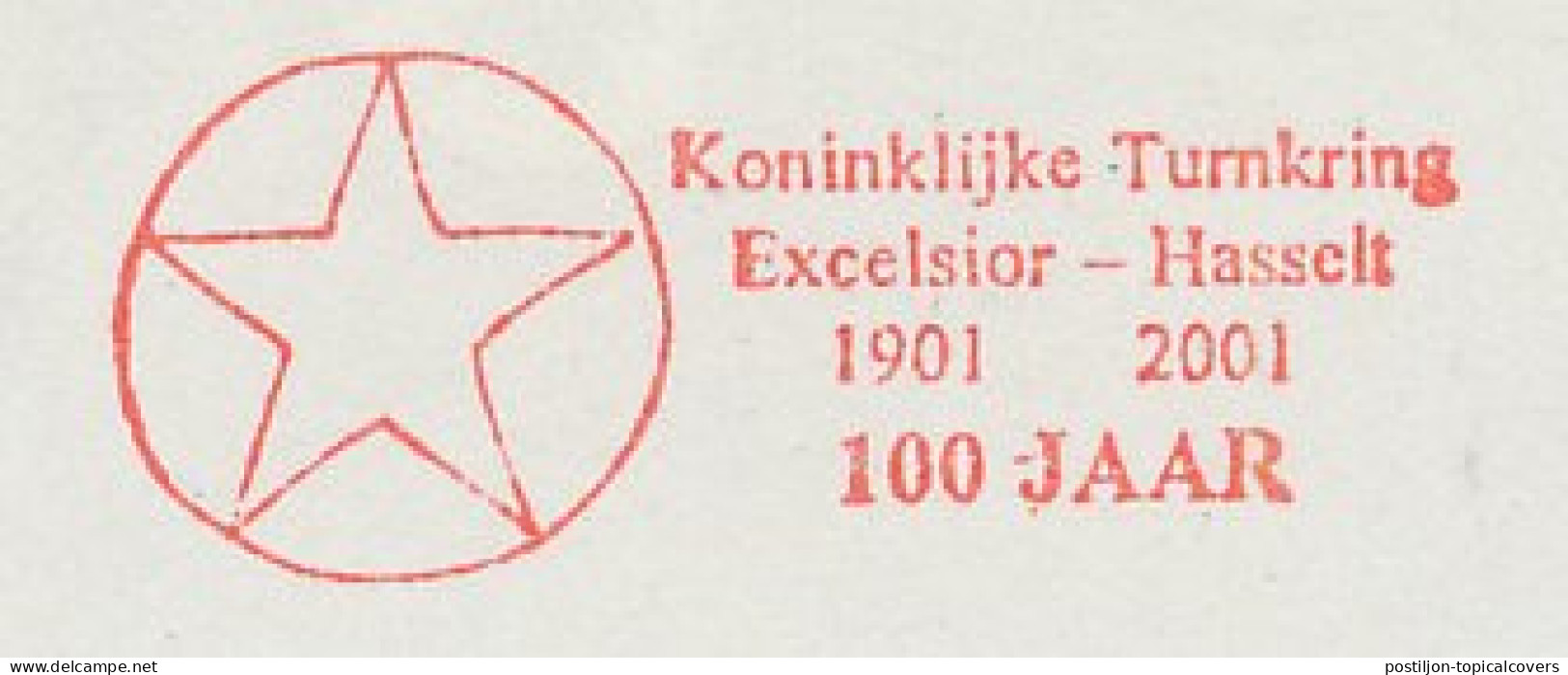 Meter Cut Belgium 2001 Gymnastics - Royal Association 100 Years - Sonstige & Ohne Zuordnung