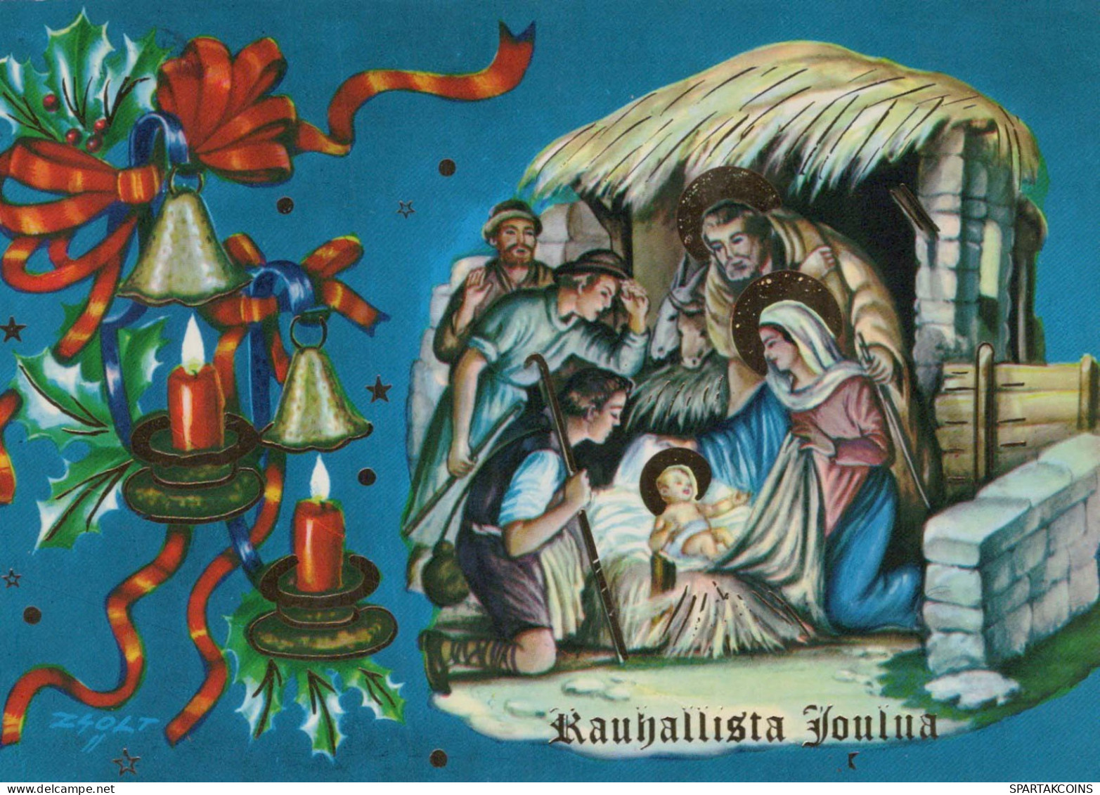 Virgen Mary Madonna Baby JESUS Christmas Religion Vintage Postcard CPSM #PBB981.GB - Maagd Maria En Madonnas
