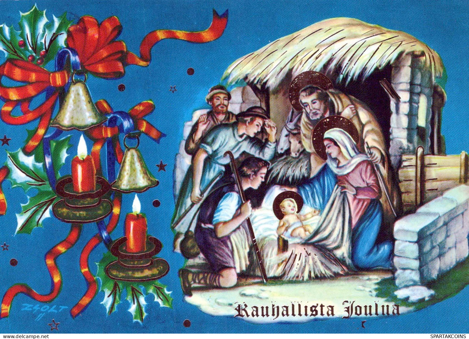 Virgen Mary Madonna Baby JESUS Christmas Religion Vintage Postcard CPSM #PBB981.GB - Vierge Marie & Madones