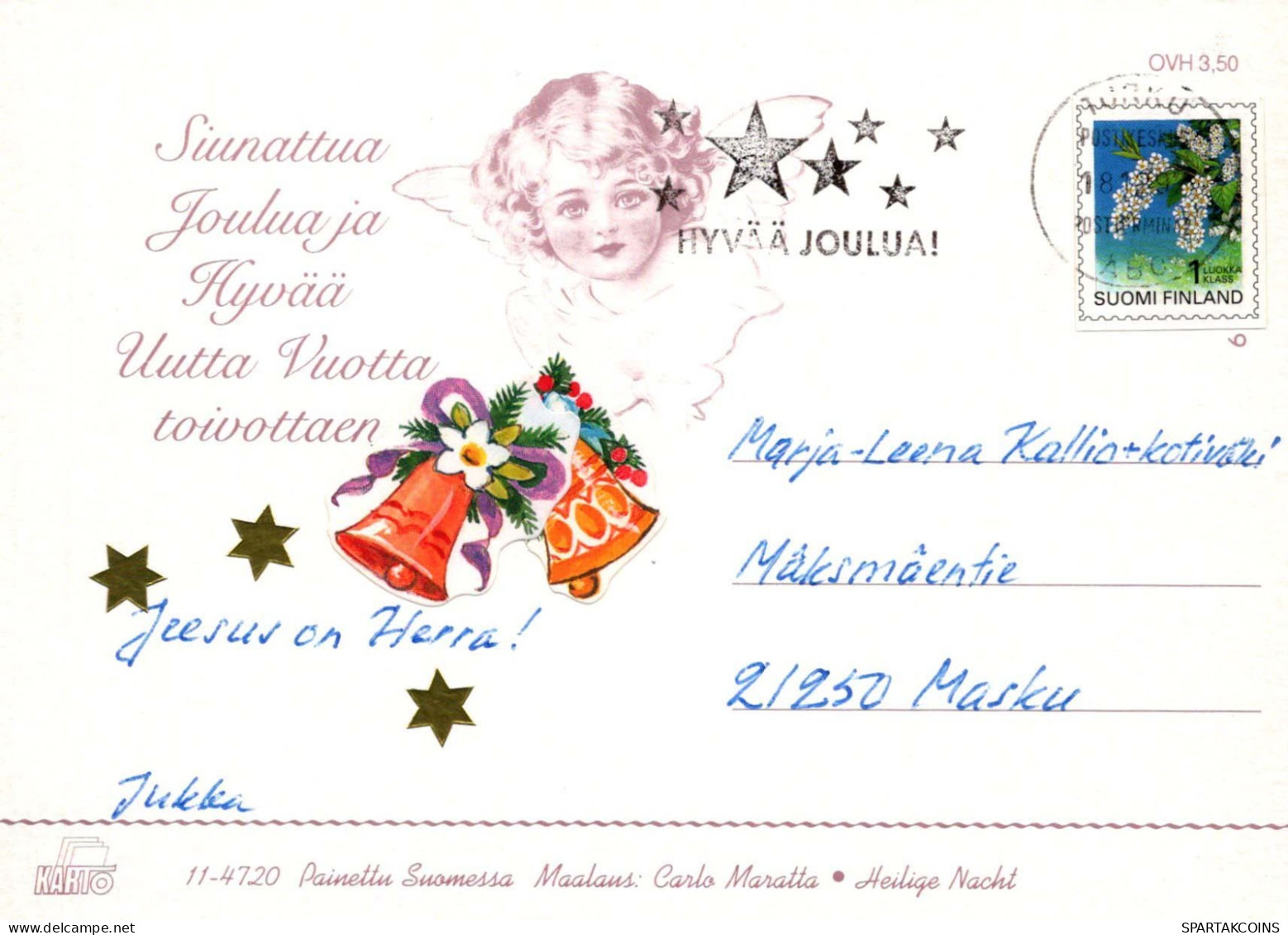 Virgen Mary Madonna Baby JESUS Christmas Religion Vintage Postcard CPSM #PBB784.GB - Vergine Maria E Madonne