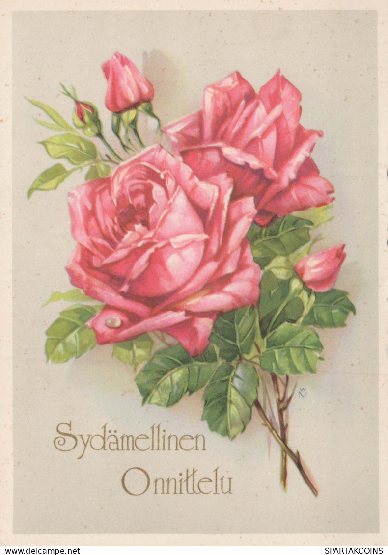 FLOWERS Vintage Postcard CPSM #PAR865.GB - Blumen