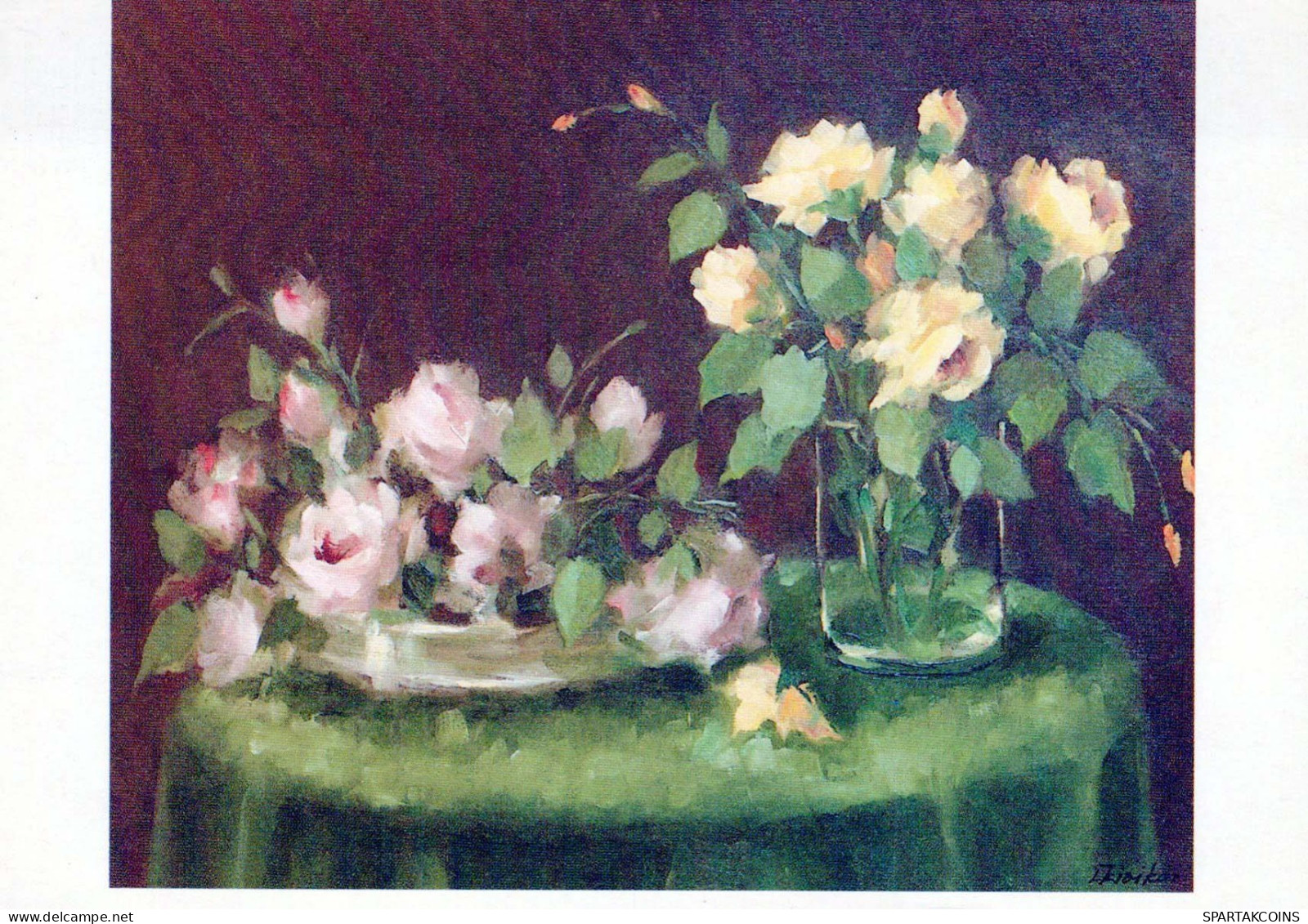FLOWERS Vintage Postcard CPSM #PAR745.GB - Blumen