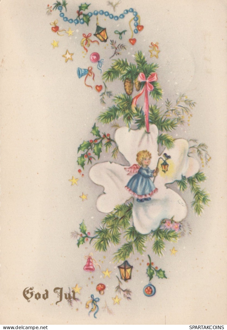 ANGEL CHRISTMAS Holidays Vintage Postcard CPSM #PAJ283.GB - Angeli