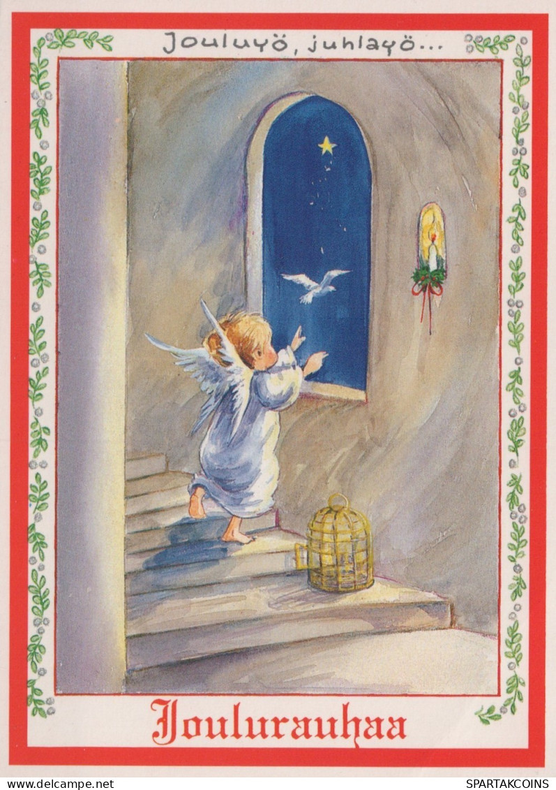 ANGEL CHRISTMAS Holidays Vintage Postcard CPSM #PAJ023.GB - Anges