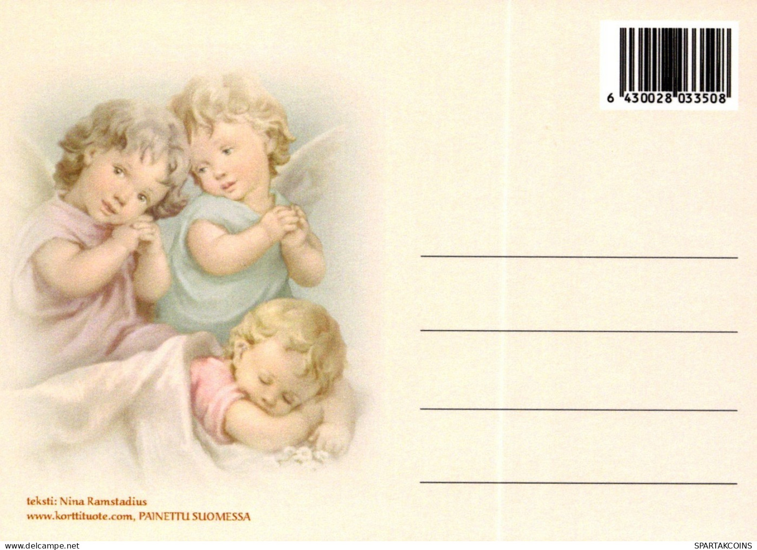 ANGEL CHRISTMAS Holidays Vintage Postcard CPSM #PAJ086.GB - Anges