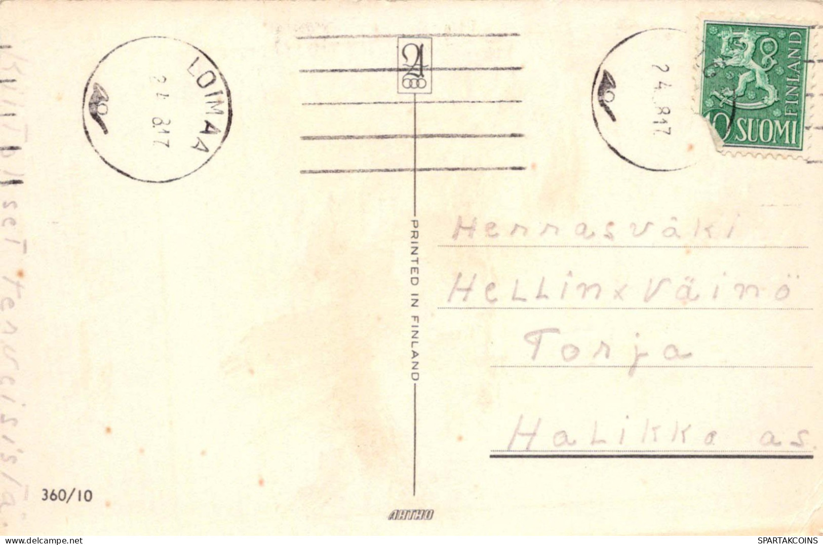 PASCUA POLLO HUEVO Vintage Tarjeta Postal CPA #PKE440.ES - Pâques