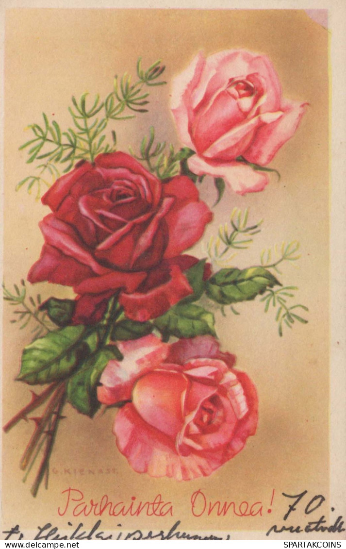 FLORES Vintage Tarjeta Postal CPA #PKE629.ES - Blumen