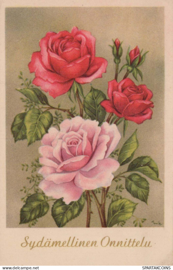 FLORES Vintage Tarjeta Postal CPA #PKE508.ES - Blumen