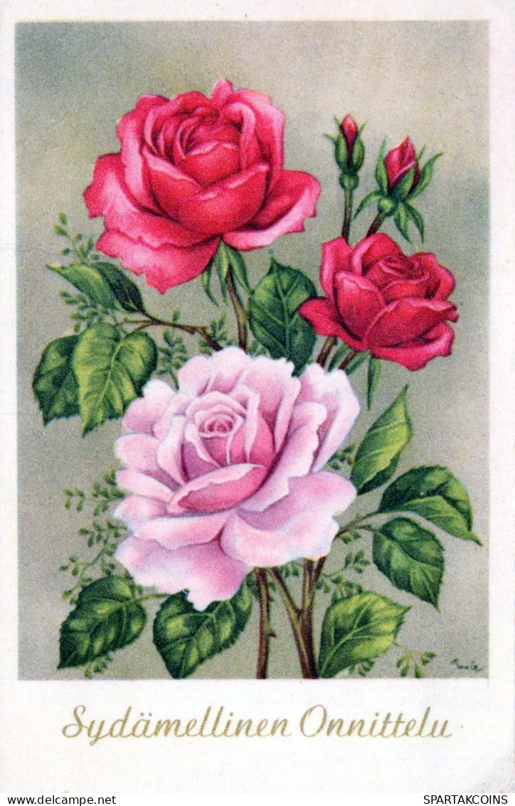 FLORES Vintage Tarjeta Postal CPA #PKE508.ES - Blumen