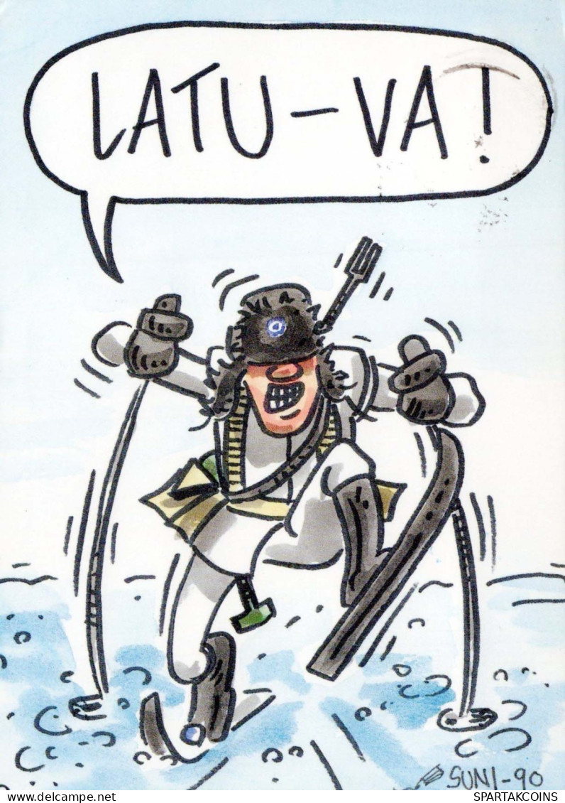 SOLDADOS HUMOR Militaria Vintage Tarjeta Postal CPSM #PBV845.ES - Humorísticas