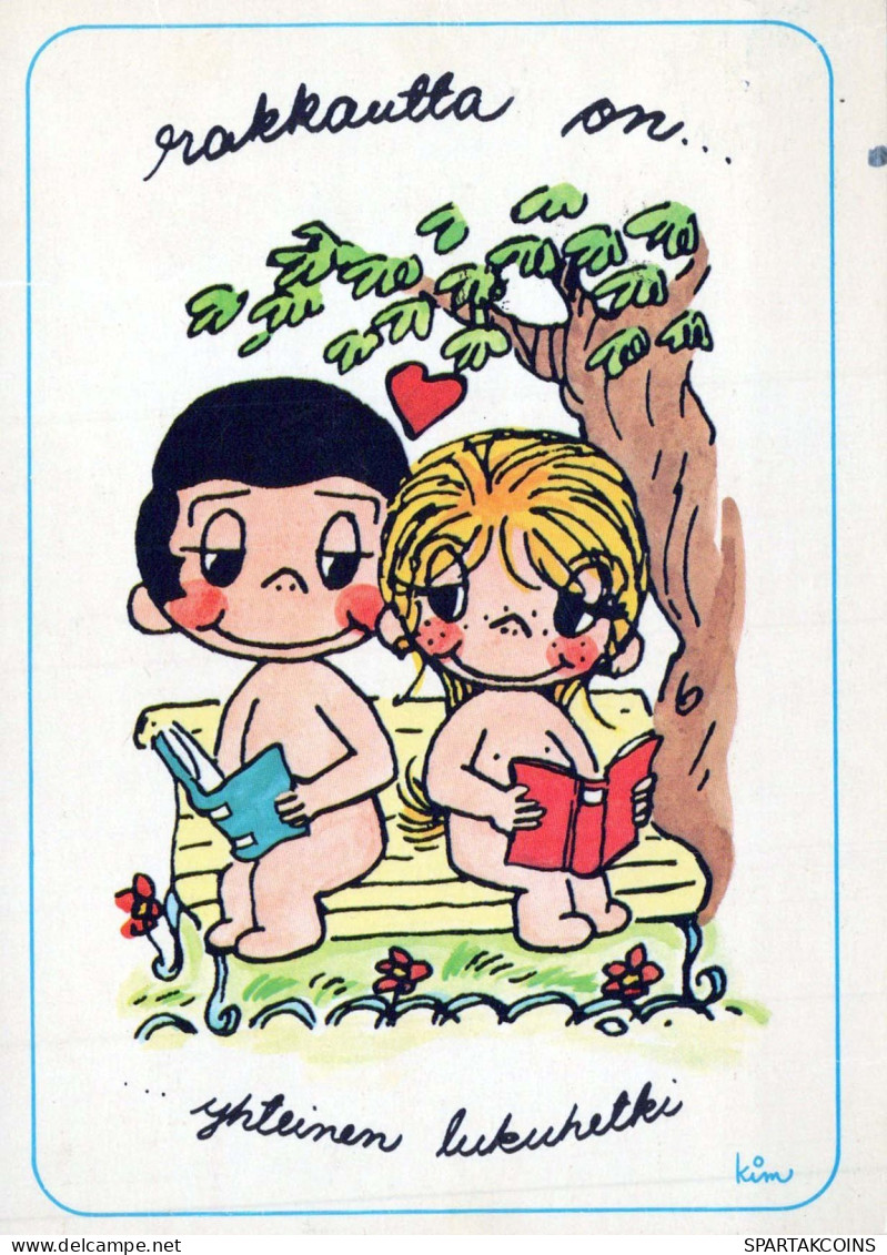 NIÑOS HUMOR Vintage Tarjeta Postal CPSM #PBV414.ES - Humorous Cards