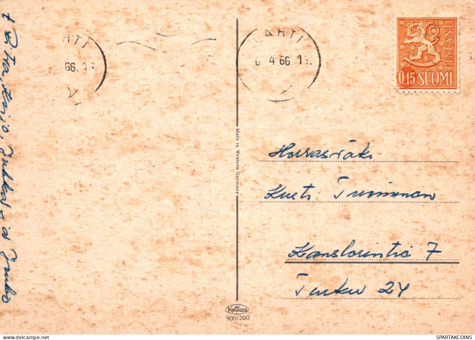 PASCUA POLLO HUEVO Vintage Tarjeta Postal CPSM #PBP183.ES - Pasqua