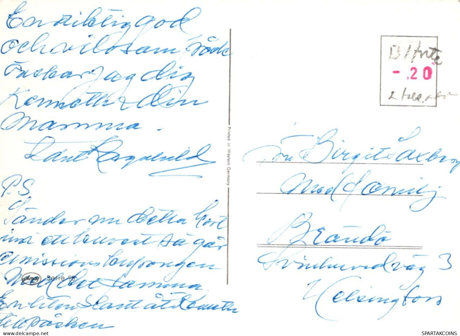 PASCUA POLLO HUEVO Vintage Tarjeta Postal CPSM #PBO681.ES - Pâques
