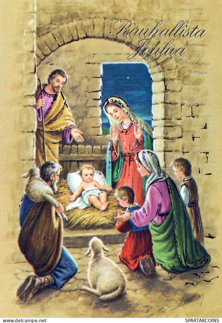 Virgen María Virgen Niño JESÚS Navidad Religión Vintage Tarjeta Postal CPSM #PBB716.ES - Maagd Maria En Madonnas