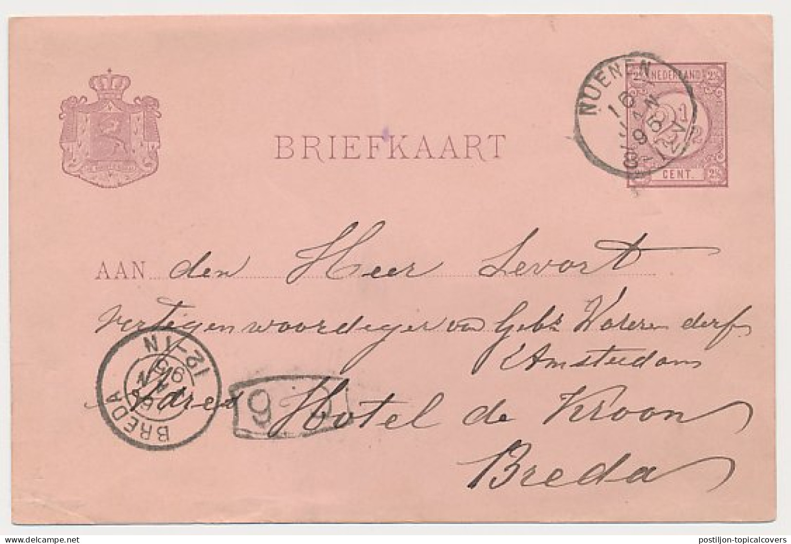 Kleinrondstempel Nuenen 1895 - Zonder Classificatie