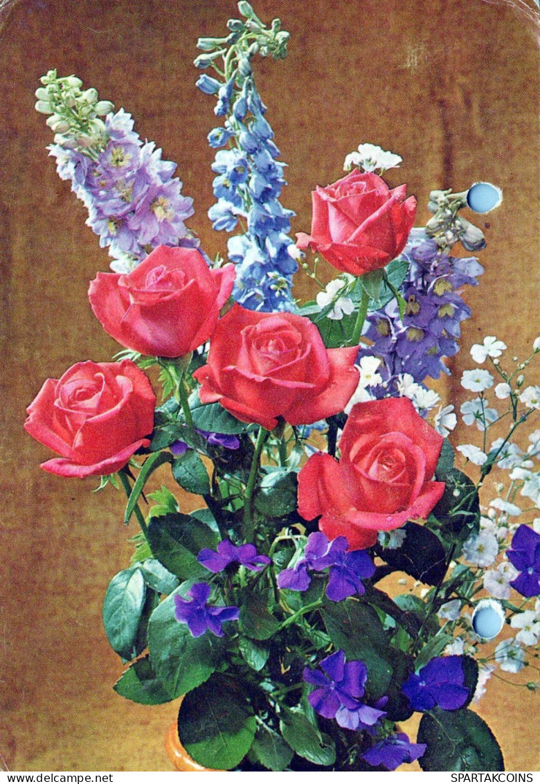 FLORES Vintage Tarjeta Postal CPSM #PAS590.ES - Flowers