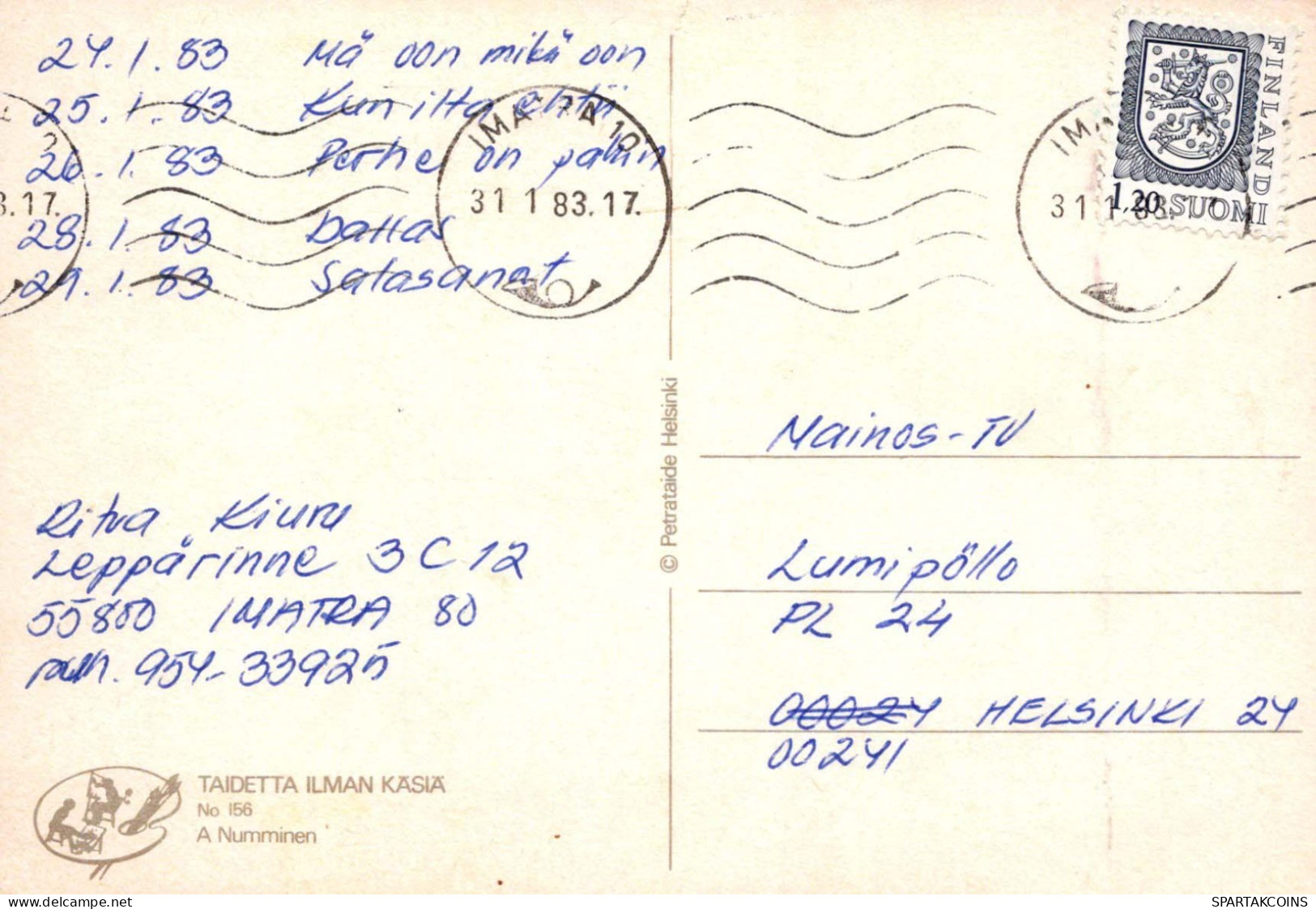 FLORES Vintage Tarjeta Postal CPSM #PAR386.ES - Blumen