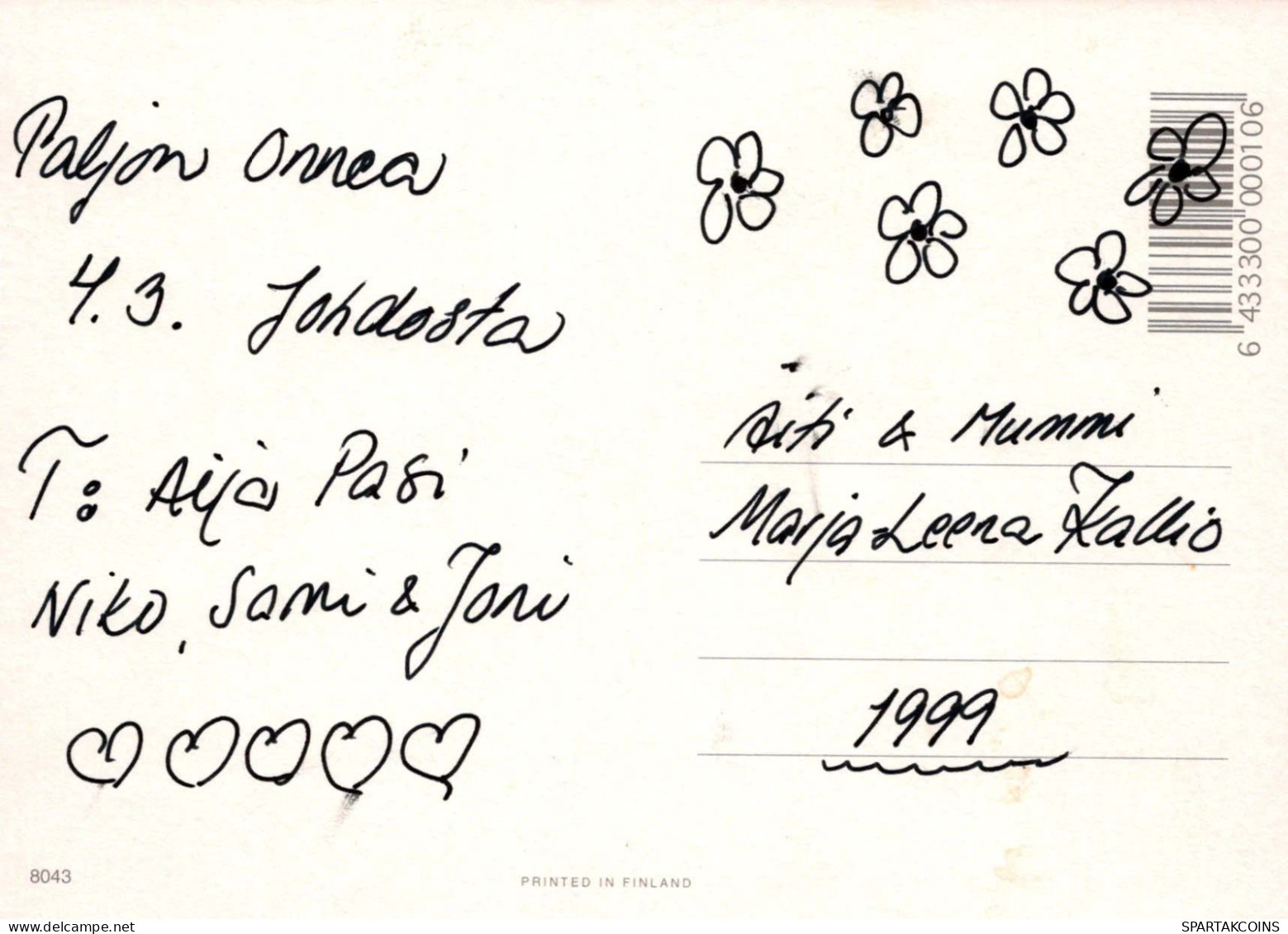 FLORES Vintage Tarjeta Postal CPSM #PAR626.ES - Flowers