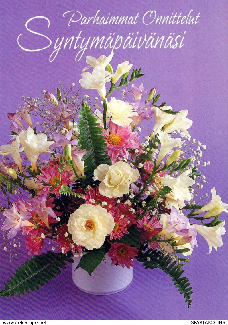 FLORES Vintage Tarjeta Postal CPSM #PAR626.ES - Flowers