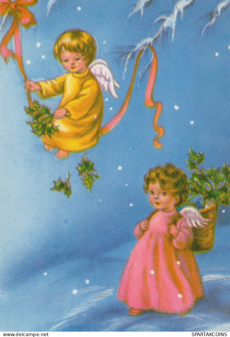 ÁNGEL NAVIDAD Vintage Tarjeta Postal CPSM #PAH268.ES - Anges