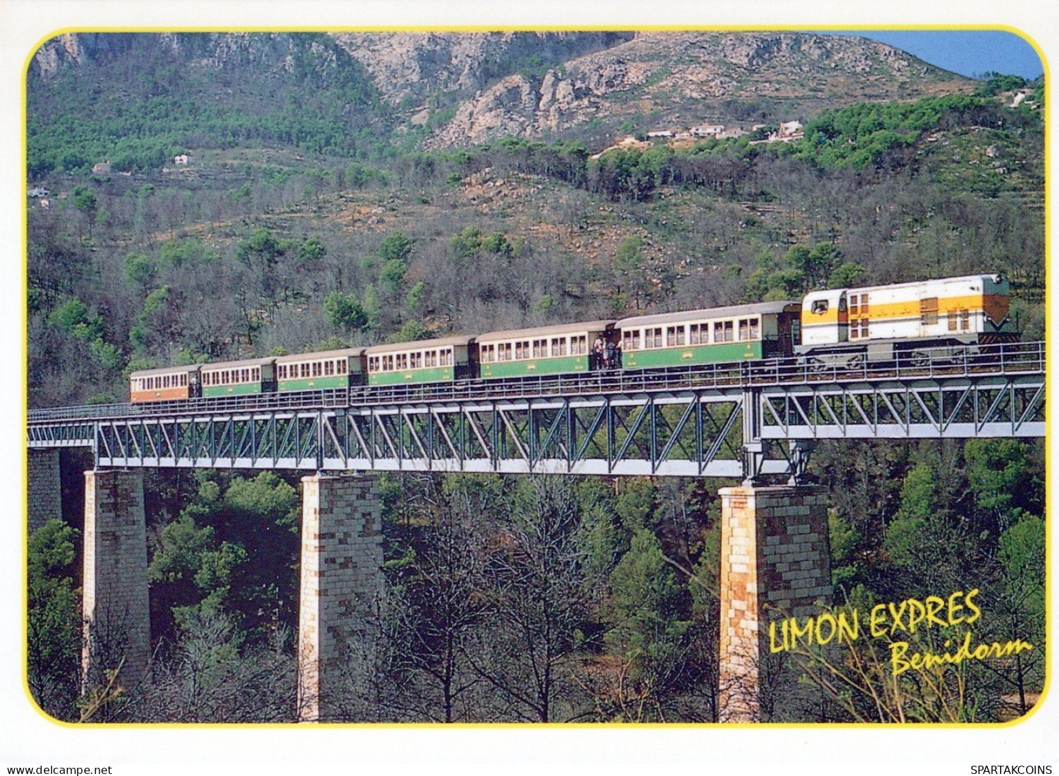 TREN TRANSPORTE Ferroviario Vintage Tarjeta Postal CPSM #PAA761.ES - Trains