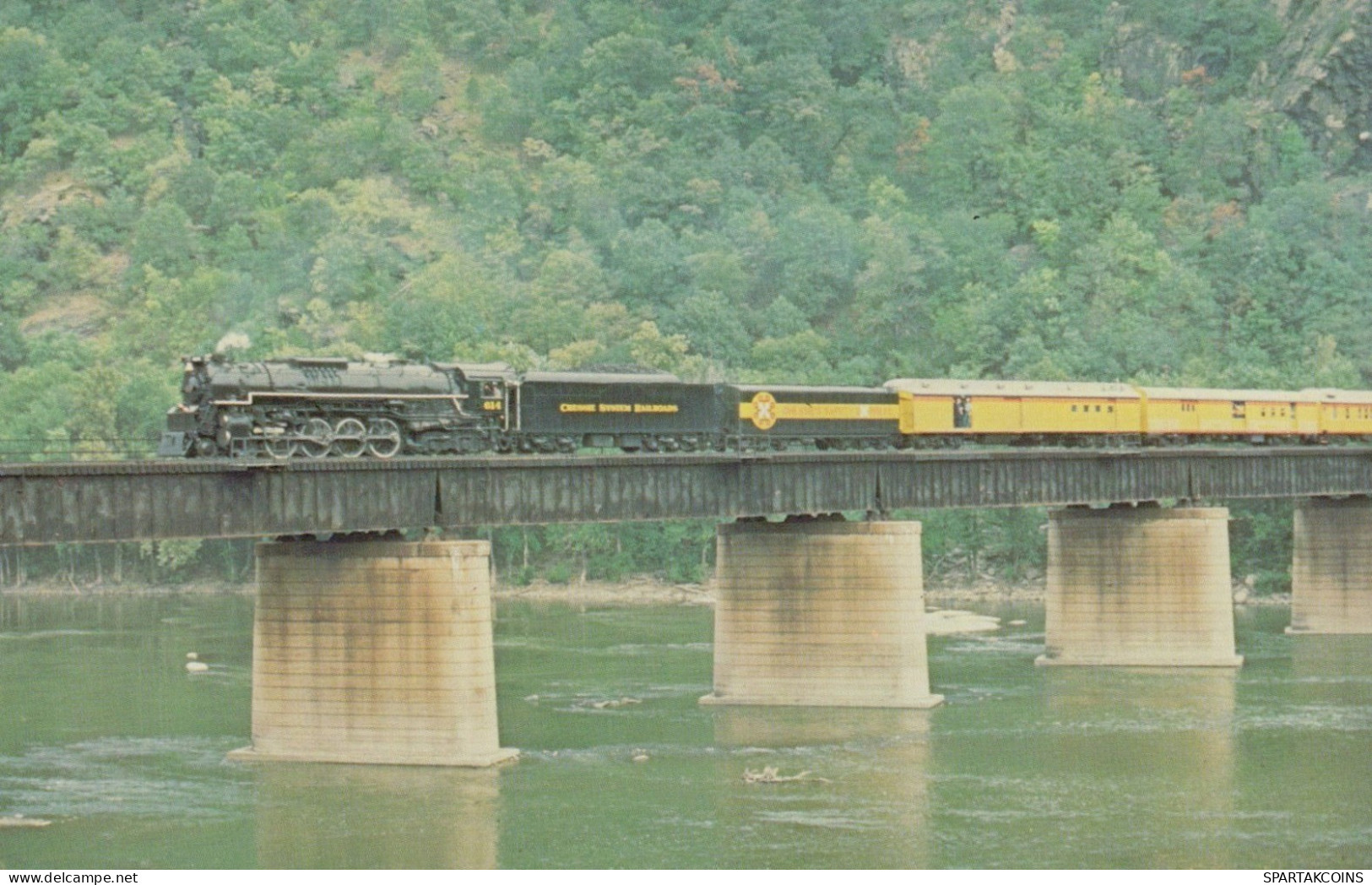 TREN TRANSPORTE Ferroviario Vintage Tarjeta Postal CPSMF #PAA563.ES - Trains