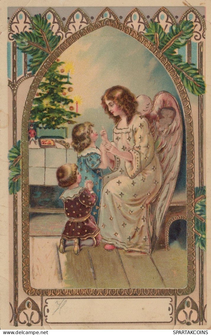 ÁNGEL NAVIDAD Vintage Tarjeta Postal CPSMPF #PAG703.ES - Anges