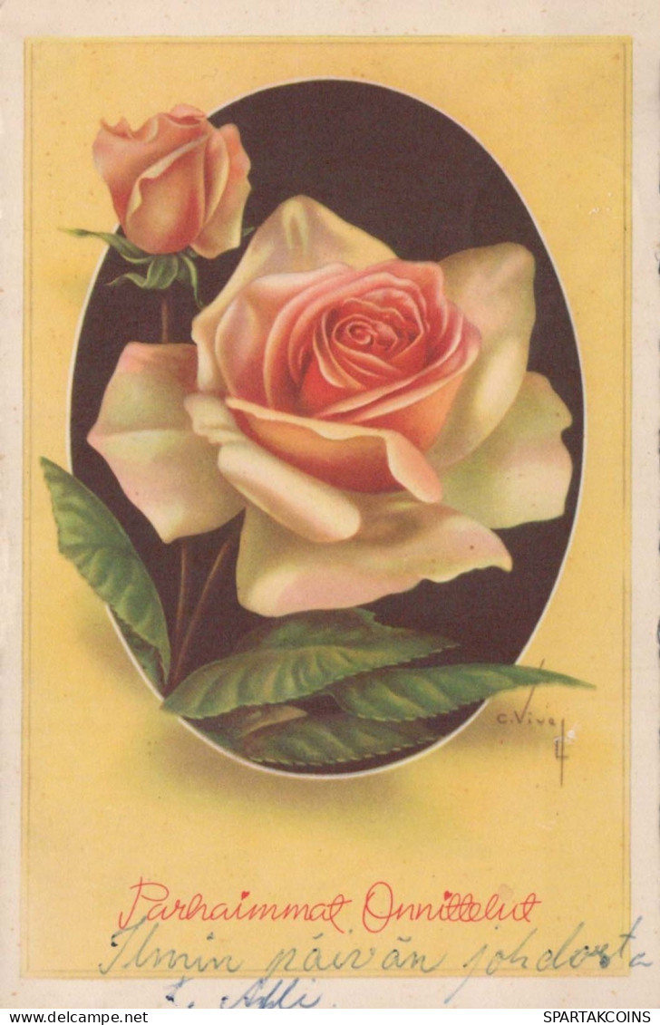 FLEURS Vintage Carte Postale CPSMPF #PKG113.FR - Blumen