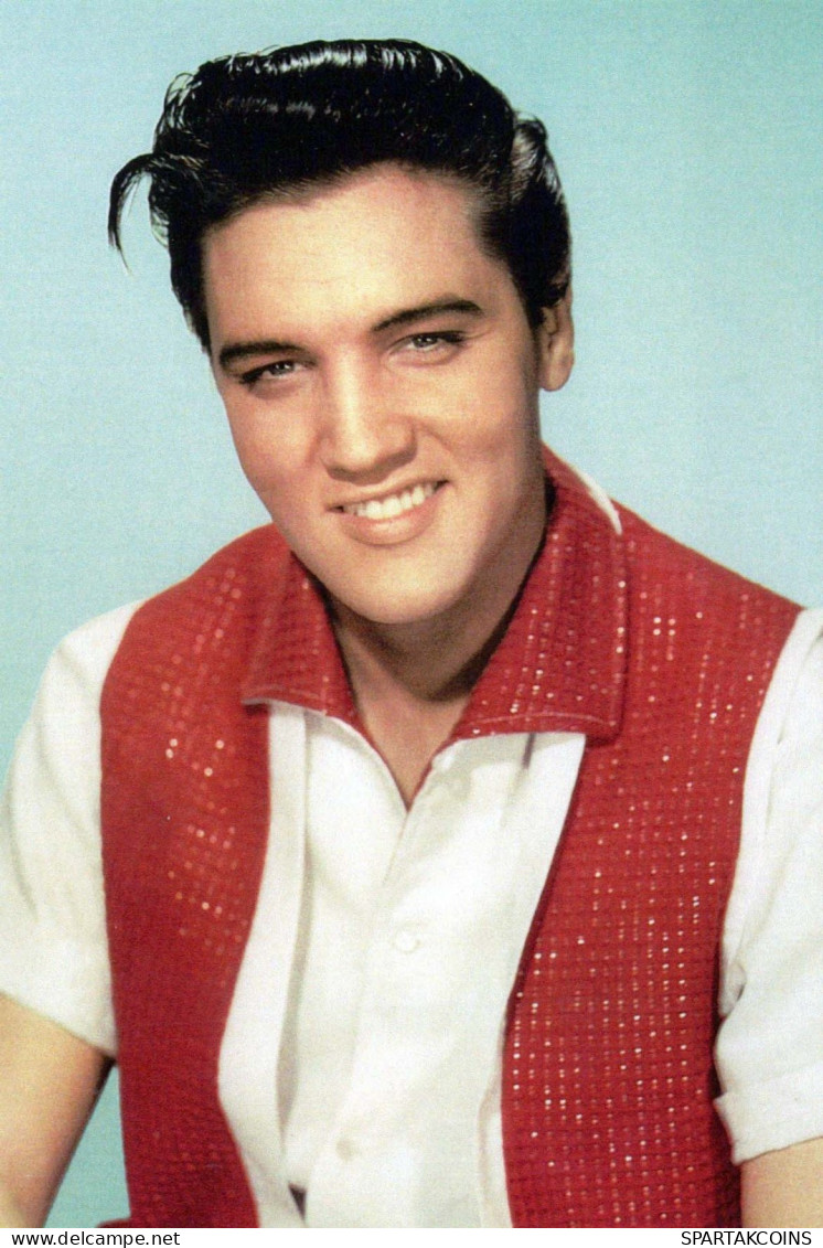 ELVIS PRESLEY Personnages Célèbres Chanteurs Et Musiciens Vintage Carte Postale CPSM #PBV969.FR - Chanteurs & Musiciens