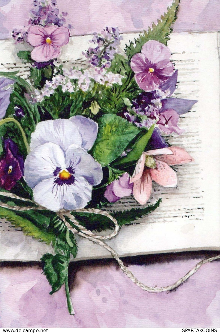 FLEURS Vintage Carte Postale CPSM #PBZ034.FR - Blumen