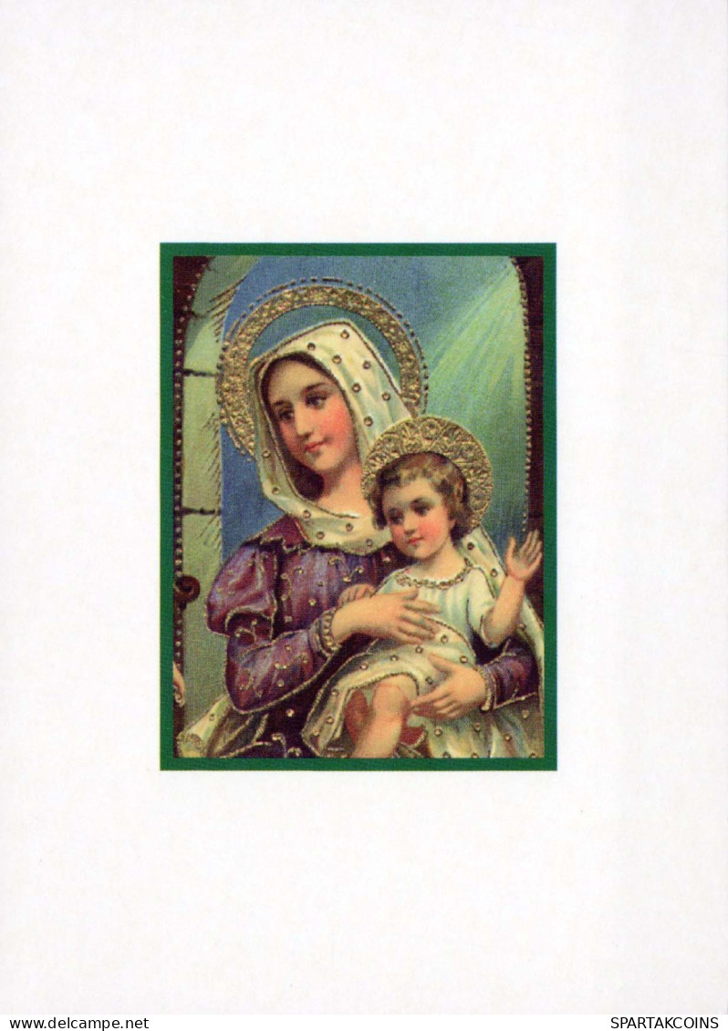 Vierge Marie Madone Bébé JÉSUS Religion Vintage Carte Postale CPSM #PBQ137.FR - Vierge Marie & Madones