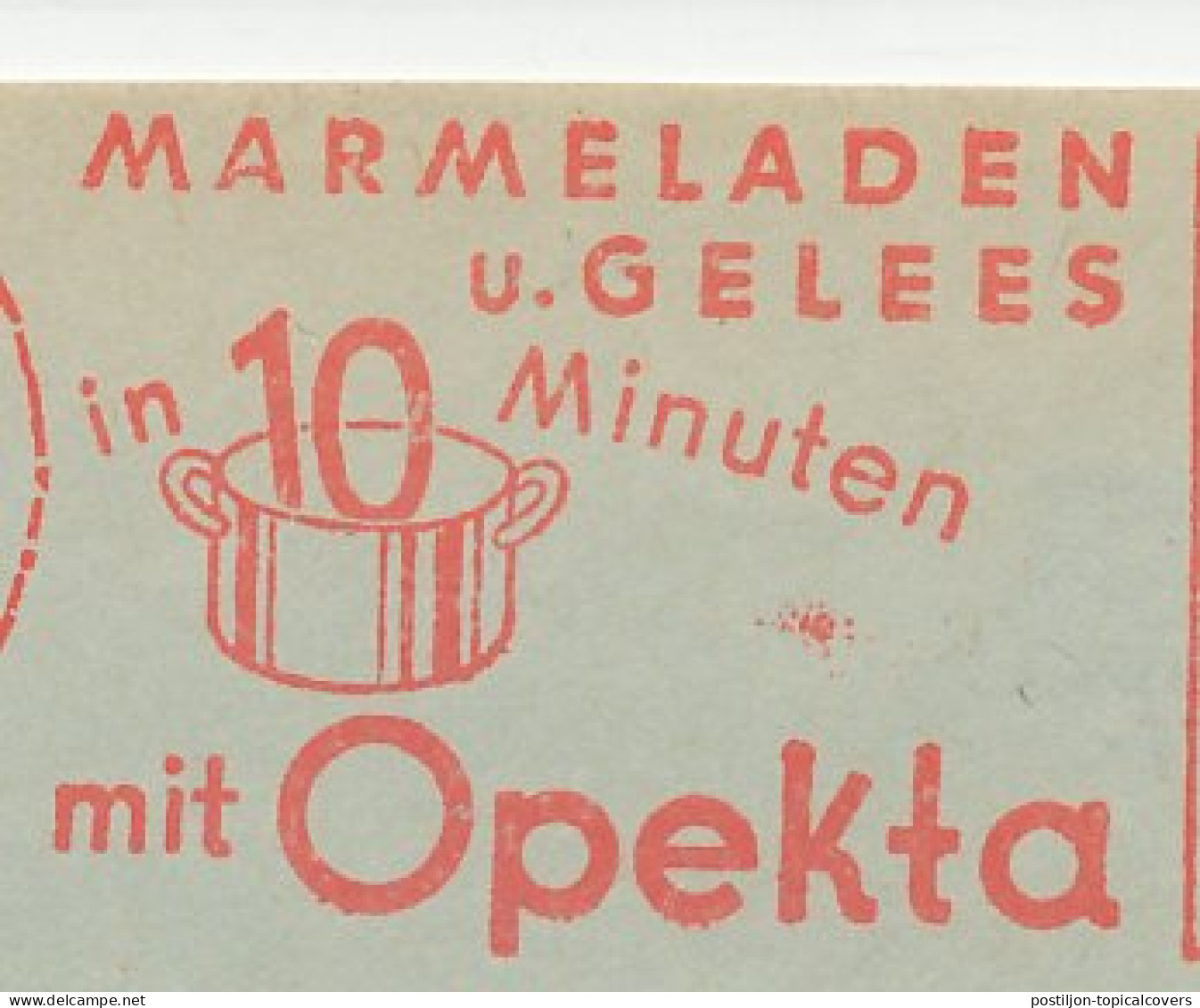 Meter Cut Germany 1963 Opekta - Marmalades - Jellies - Alimentación