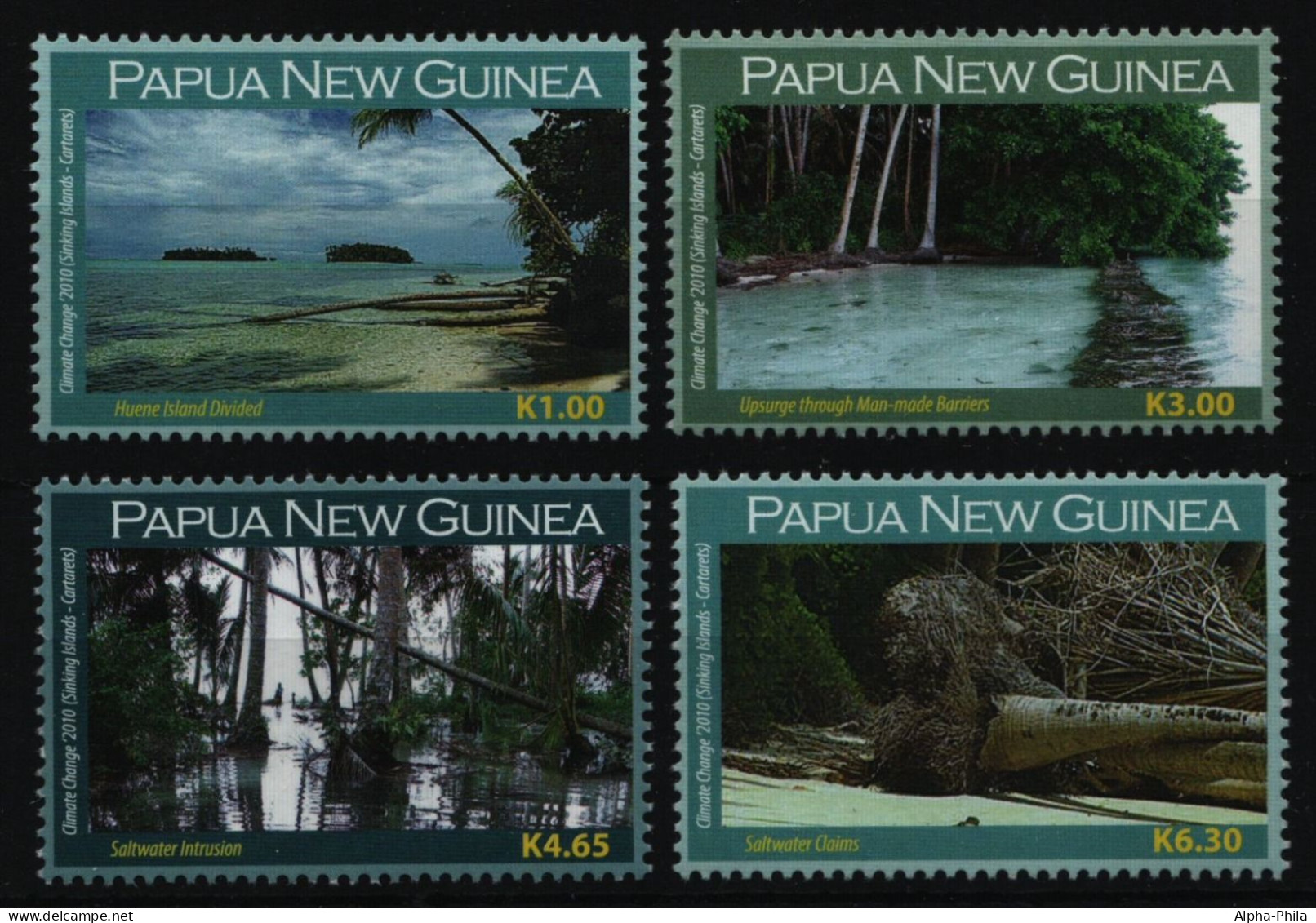 Papua-Neuguinea 2010 - Mi-Nr. 1513-1516 ** - MNH - Klimawandel - Papúa Nueva Guinea