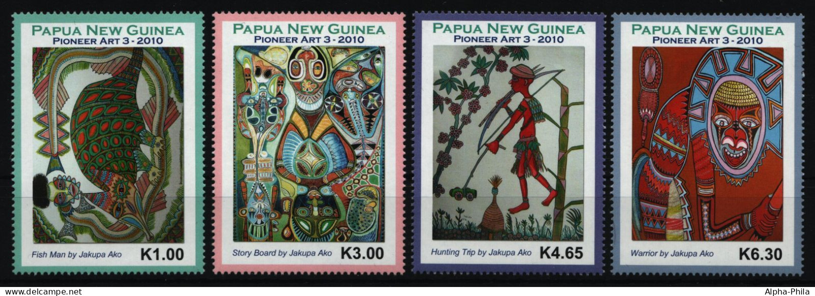 Papua-Neuguinea 2010 - Mi-Nr. 1495-1498 ** - MNH - Moderne Kunst - Papua-Neuguinea