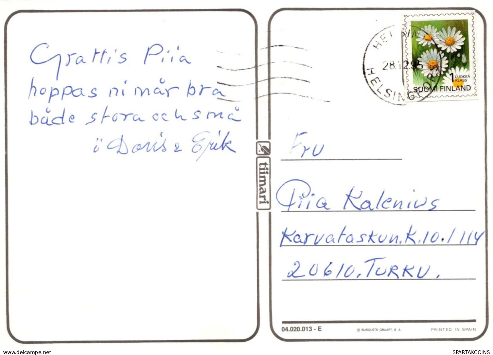 FLEURS Vintage Carte Postale CPSM #PAS591.FR - Blumen