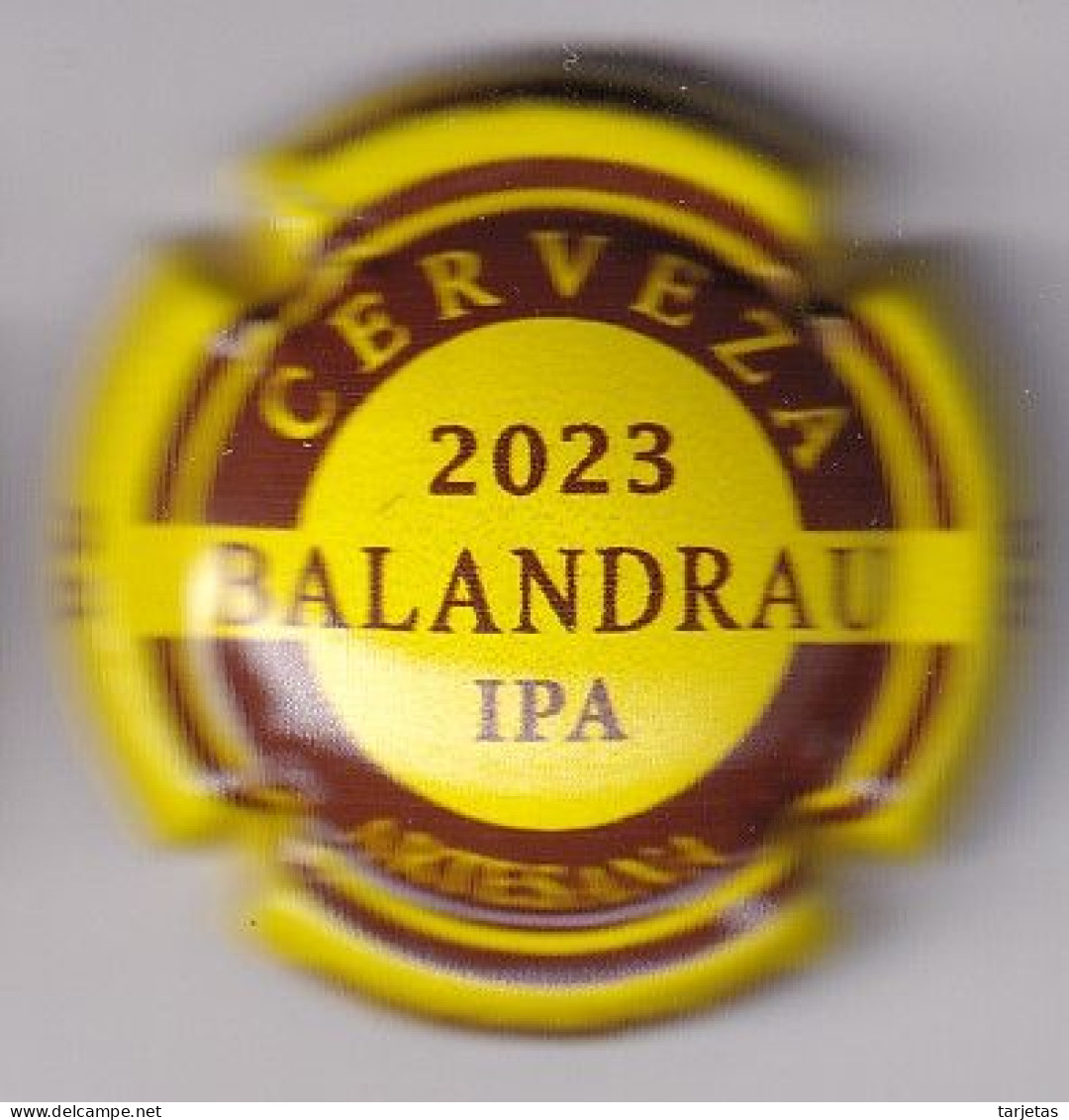 CHAPA DE CERVEZA ARTESANA BALANDRAU IPA 2023 (BEER-BIERE) CORONA - Birra