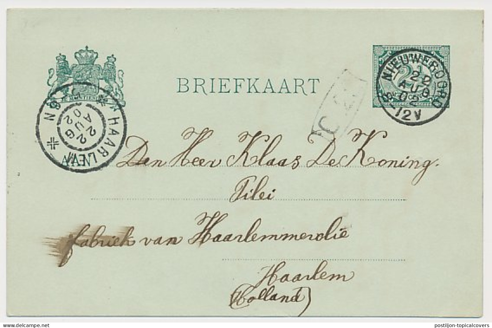 Kleinrondstempel Nieuweroord 1902 - Zonder Classificatie