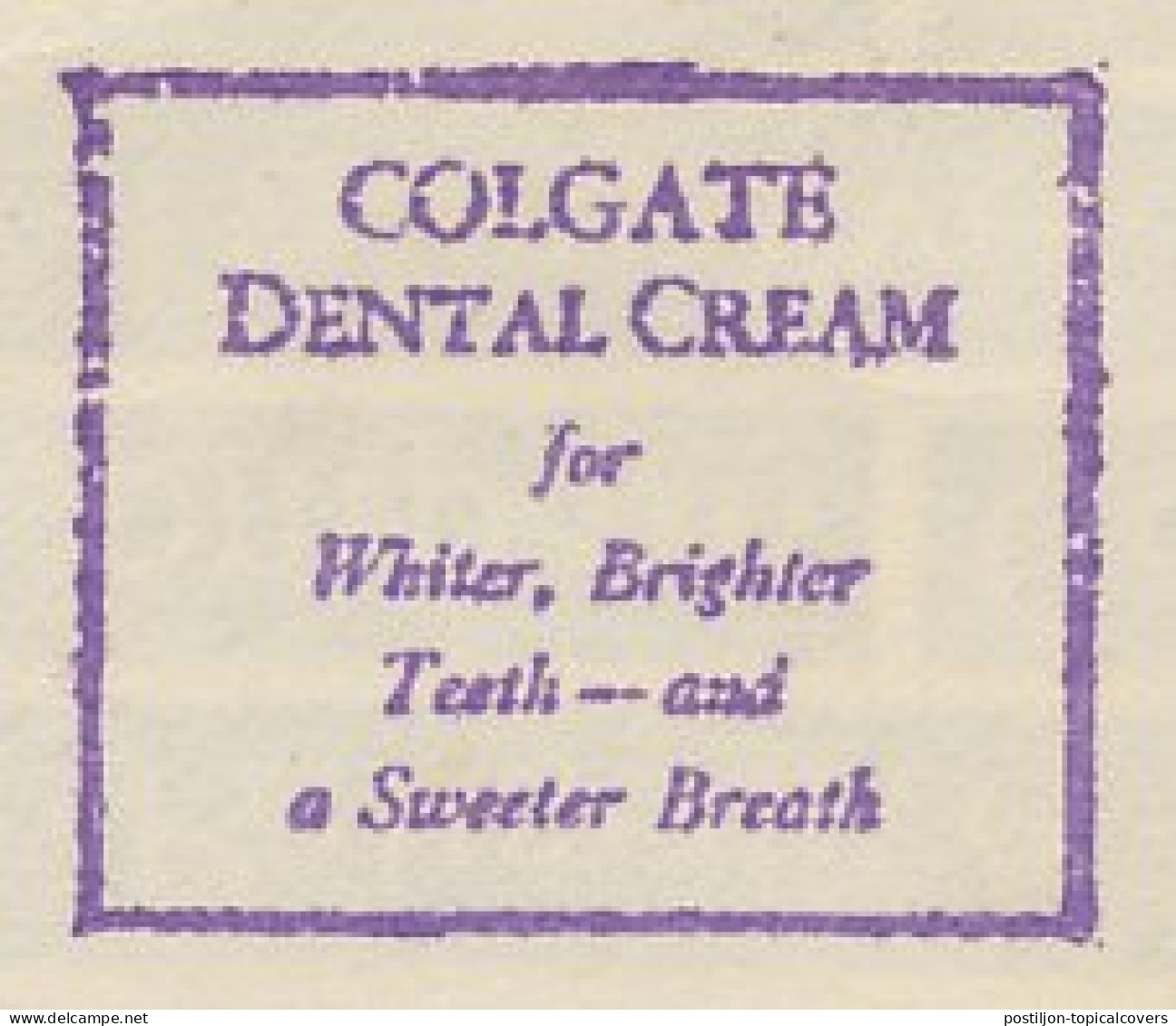 Meter Cut USA 1936 Dental Cream - Colgate - Geneeskunde