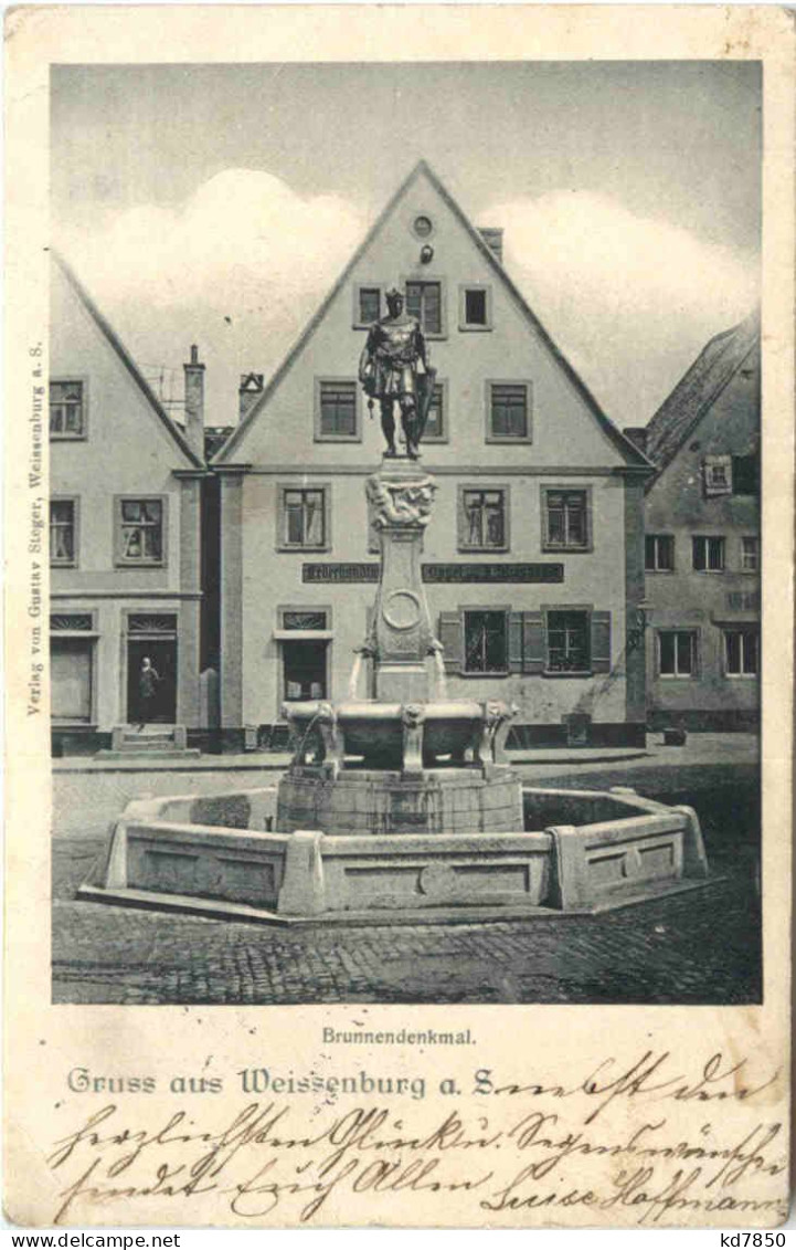 Gruss Aus Weissenburg A. S. - Brunnendenkmal - Weissenburg