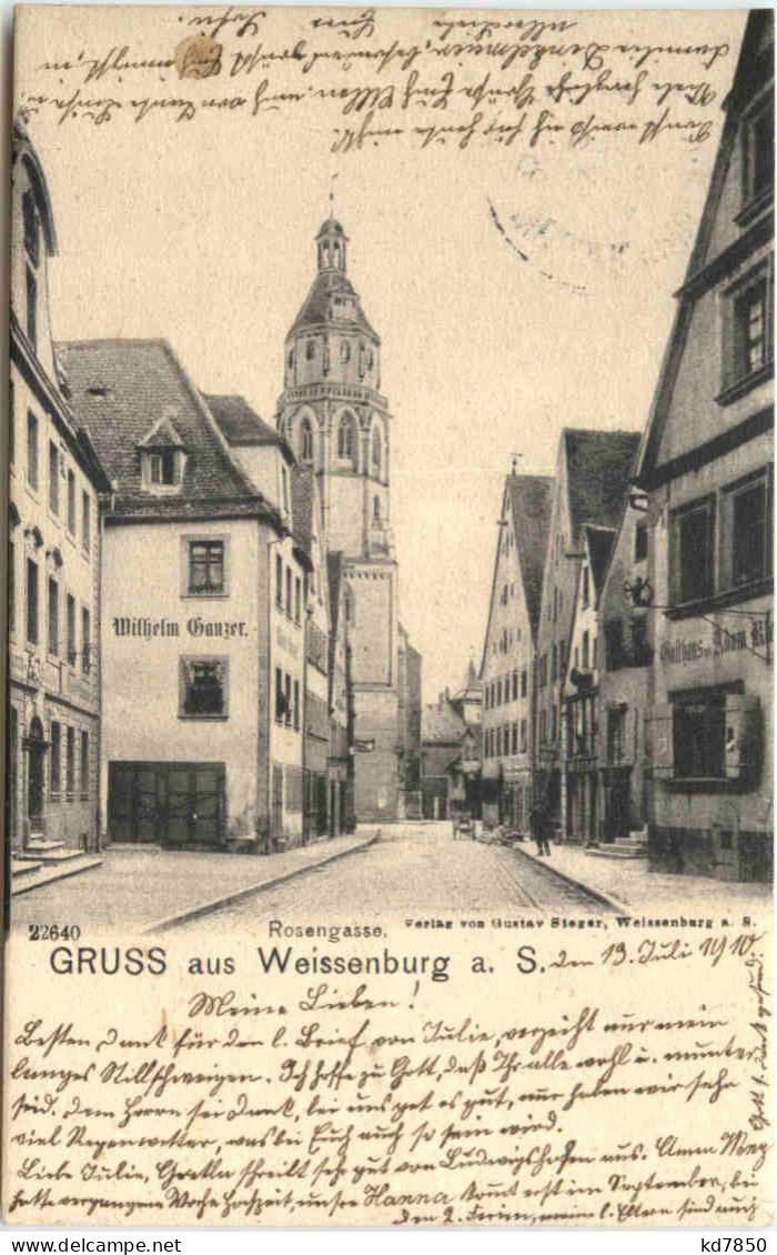 Gruss Aus Weissenburg A. S. - Rosengasse - Weissenburg