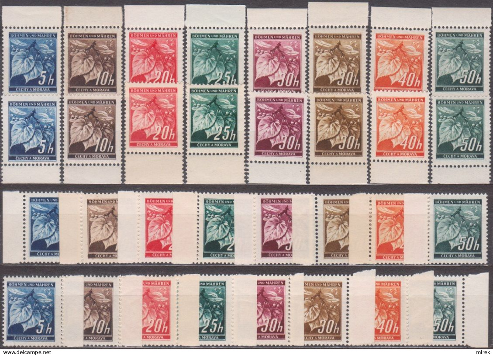 014/ Pof. 20-27, Complete Border Stamps - Unused Stamps